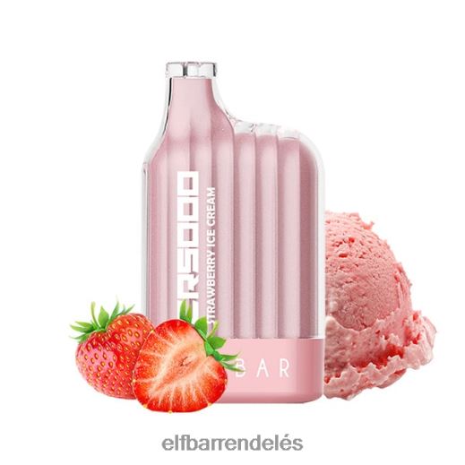 Elf Bar 5000 Slukk - ELFBAR cr5000 eldobható vape 5000 fújás 6DL6ZV334 eperfagylalt