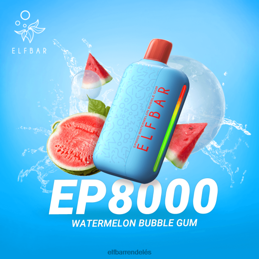 Elf Bar Magyarország - ELFBAR eldobható vape új ep8000 puff 6DL6ZV368 görögdinnye rágógumi