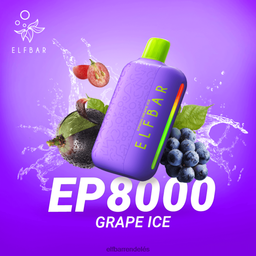 Elf Bar Rendelés - ELFBAR eldobható vape új ep8000 puff 6DL6ZV361 szőlőjég