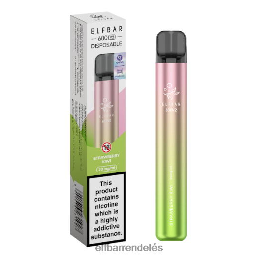 Elf Bar Rendelés Magyarország - ELFBAR 600v2 eldobható vape - 20mg 6DL6ZV3 epres kivi