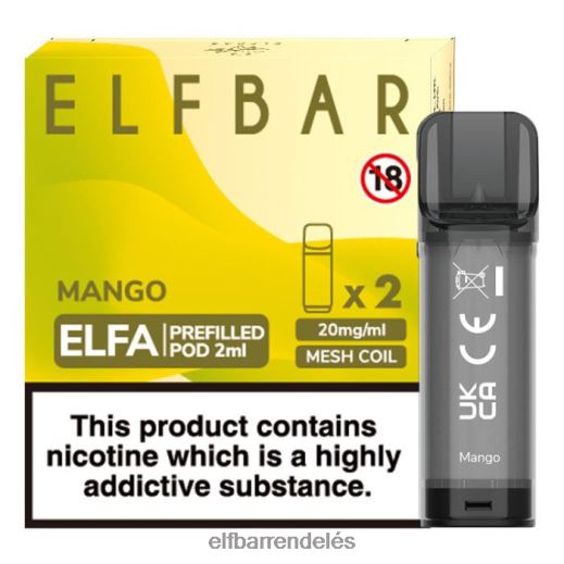 Elf Bar Budapest Buy - ELFBAR elfa előretöltött hüvely - 2ml - 20mg (2 csomag) 6DL6ZV118 mangó