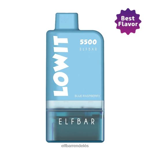 Elf Bar Rendelés - ELFBAR előretöltött pod kit lowit 5500 2%nic kék málna 6DL6ZV436 kék málna+kék akkumulátor