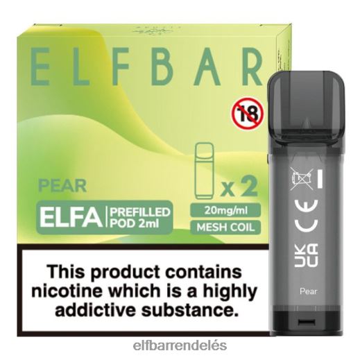 Elf Bar Rendelés Magyarország - ELFBAR elfa előretöltött hüvely - 2ml - 20mg (2 csomag) 6DL6ZV123 körte