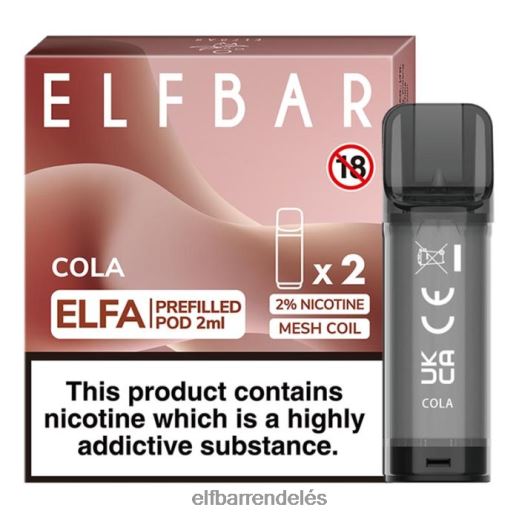 Elf Bar Vape Magyarország - ELFBAR elfa előretöltött hüvely - 2ml - 20mg (2 csomag) 6DL6ZV109 kóla