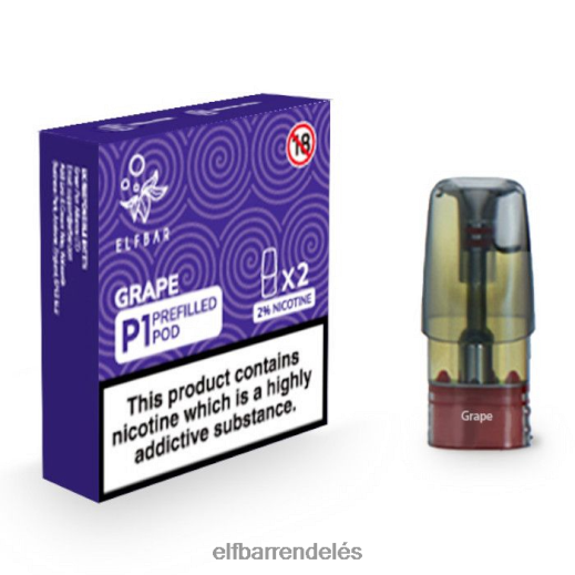 Elf Bar Vape Magyarország - ELFBAR mate 500 p1 előretöltött hüvely - 20 mg (2 csomag) 6DL6ZV145 szőlő