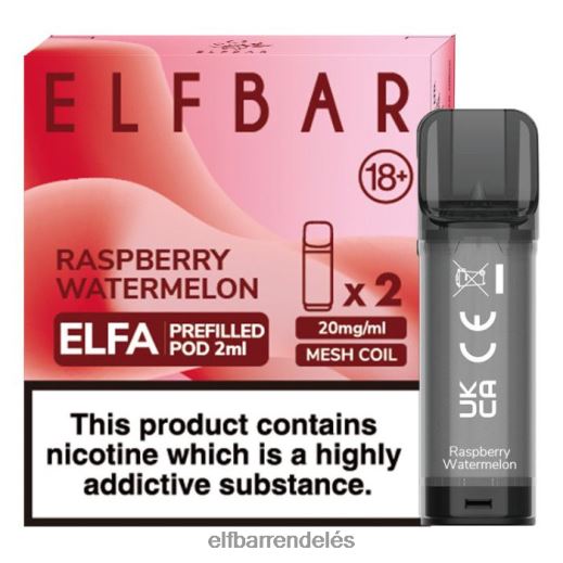 Elfbar Rendeles - ELFBAR elfa előretöltött hüvely - 2ml - 20mg (2 csomag) 6DL6ZV122 málnás görögdinnye