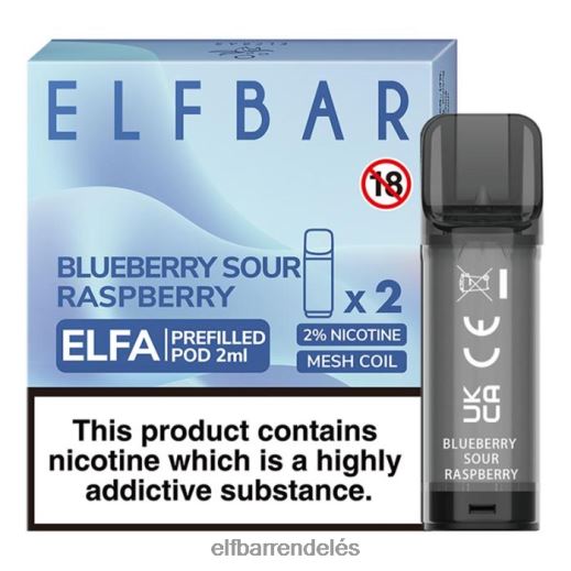 Elfbar Rendeles Poco - ELFBAR elfa előretöltött hüvely - 2ml - 20mg (2 csomag) 6DL6ZV114 áfonyás savanyú málna