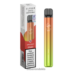 Elf Bar Rendeles Olcson - ELFBAR 600v2 eldobható vape - 20mg 6DL6ZV11 alma őszibarack