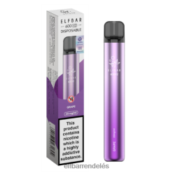 Elfbar Rendeles - ELFBAR 600v2 eldobható vape - 20mg 6DL6ZV2 szőlő