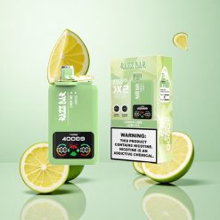 Razz Bar 40000 Puffs Eldobható E-cigaretta Citrom Lime_Lush Jég – 650 Mah Akku, Típus-C Csatlakozó