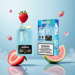 Razz Bar 40000 Puffs Eldobható E-cigaretta Képernyős Kijelzővel – Kék Áfonya Jég-EPresenye Gombóc