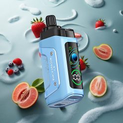 Razz Bar 45000 Puffs Eldobható E-cigaretta Beállítható Légáramlással Fekete Sárkány Jég