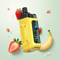 Razz Bar 45000 Puffs Eldobható E-pipa Eper-Banán Íz, 20 mg/ml Nikotinerős, Állítható Légáramlás