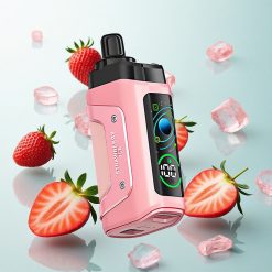 Razz Bar 45000 Puffs Eldobható E-pipa Eperjég, Beállítható Légáramlás és 650 Mah Akkumulátor