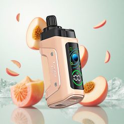 Razz Bar 45000 Puffs Eldobható Vape Jeges Őszibarack Íz, Beállítható Légáramlással és 1.0 Ohm Mesh Coillal