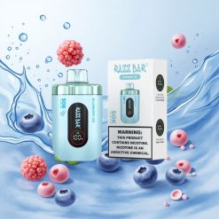 Razz Bar 50K Puffs Eldobható E-cigaretta Áfonya Jég (50000 Puffs, Type-C Töltés)