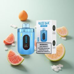 Razz Bar 50K Puffs Eldobható E-cigaretta Málna Medve (650 mAh Akku, Type-C Töltés)