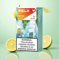 RELX Pod Pro 2 600 Puffs Citrommenta íz 5% nikotintartalom