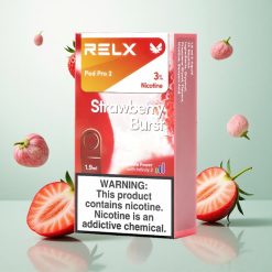RELX Pod Pro 2 600 Puffs Eper Robbanás 3% nikotintartalom