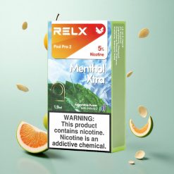 RELX Pod Pro 2 600 Puffs Mentol Xtra 1,9ml tartály
